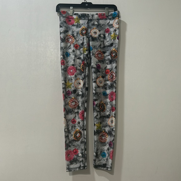 Terez Pants - TEREZ LEGGIN DONUT ORNAMENT HOLIDAY  PRINT MID RISE WOMENS SZ MEDIUM